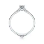 Pierścionek z białego złota z diamentami